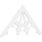 Ekena Millwork Pitch Riley Architectural Grade PVC Gable Pediment, 72"W x 36"H x 1"P (12/12) GPP072X036X100RIL - alternate 1